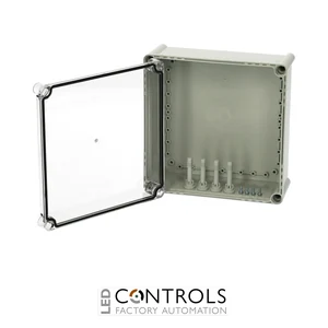 5330062 Fibox PC 2828 13 T Enclosure, Polycarbonate Transparent cover