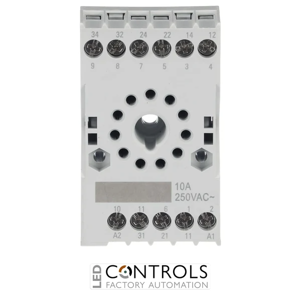 1SVR405660R1100 ABB CR-U3SM Small Socket for 3 C/O CR-U Relay Screw Connection