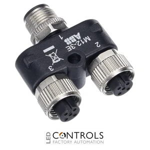 2TLA020055R0200 ABB M12-3E M12 Y-Connector - image 3