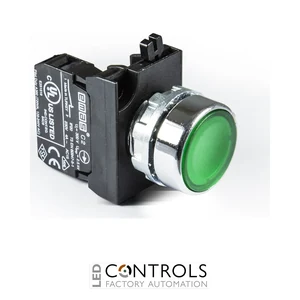 EMAS CM200DY EMAS CM PUSH BUTTON WITH ADAPTER 1NC GREEN