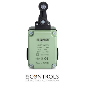 EMAS L1K13MEP121 EMAS L1 SERIES LIMIT SW. SNP ACT. 1NC+1NO- PL.. ROLLER - image 3