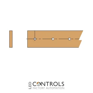 1STQ001014A0000 ABB EV1119 System pro E Power Threaded Flat Busbars 20 × 5 mm 2000 mm Set of 2