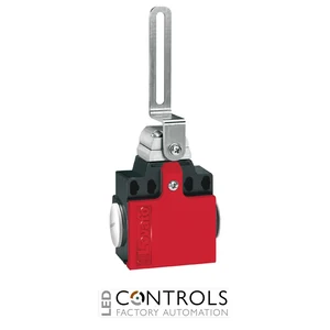 KNQ1L11 - SLOTTED LEVER METAL SAFETY SWITCH 1NO+1N