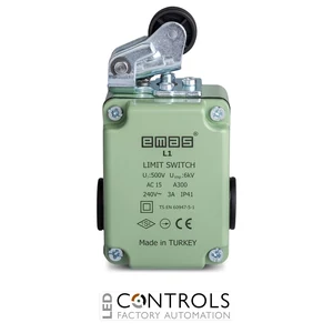 EMAS L1K13MIP111 EMAS L1 SERIES LIMIT SW. SNP ACT. 1NC+1NO- PL. ROLLER - image 3