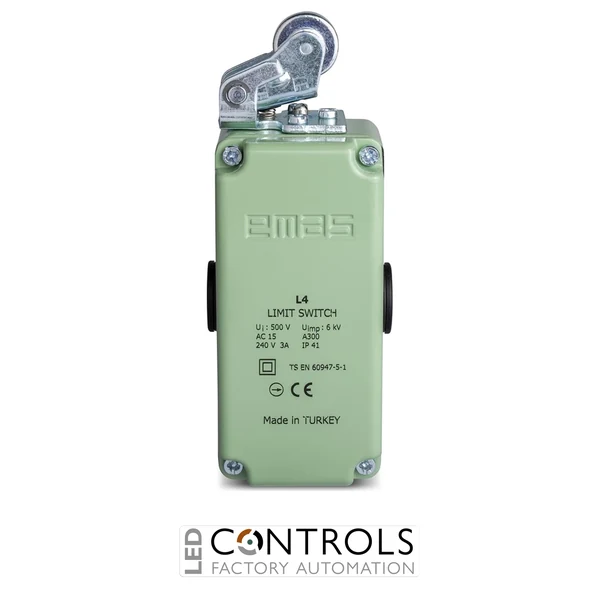 EMAS L4K16MIM111 EMAS L4 SERIES LIMIT SW.-SNP ACT. 2NC+2NO-METAL ROLLER