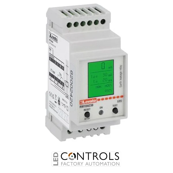 RM1DA230 Lovato EARTH LEAK. RELAY 1OUT DISPLAY 230VAC