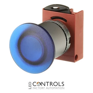 1SFA184566R9104 ABB P9MET4LL1 Blue 40 mm Illuminated Maintained Mushroom Pushbutton - image 3