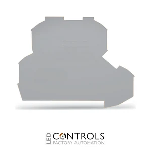 2002-2291 Wago End and intermediate plate;0.8 mm thick;gray