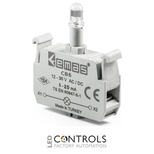 EMAS CB6 EMAS C SIGNAL BLOCK RED LED 12-30 V AC/DC