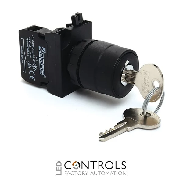 EMAS CP100AC20 EMAS CP KEY OPER. PUSH BUTT KEY STABLE START (0-1)