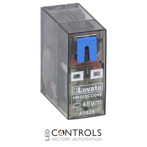 HR502CD110 - MINIATURE RELAY 2C/O 8A 110VDC + LED