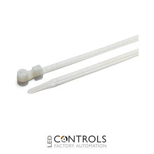 MT300-N Partex Screw Mountable Cable Ties, 305mm x 7.6mm, Natural, pack 100
