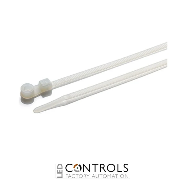 MT300-N Partex Screw Mountable Cable Ties, 305mm x 7.6mm, Natural, pack 100