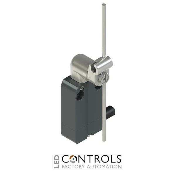 NA G122LE-DN2 Pizzato Modular prewired switch with metal revolving lever with adjustable stainless steel rod  diam.3x125