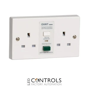 ne2rcd-13a 2 gang rcd plastic socket ne2rcd sockets