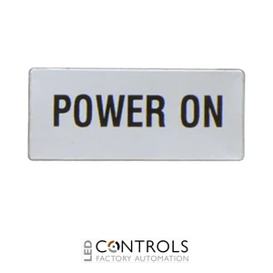 8LM2TAGB229 - """LABEL """"POWER ON"""""""