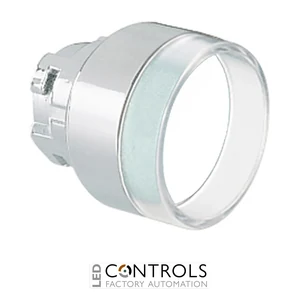 8LM2TB308 - WHITE SHROUDED BUTTON ACTUATOR