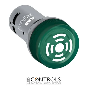 1SFA619600R6002 ABB CB1-600G Green Illuminated Continuous Buzzer 24 V AC/DC