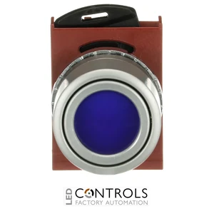 1SFA184526R9104 ABB P9MPLLGV Blue Illuminated Momentary Pushbutton