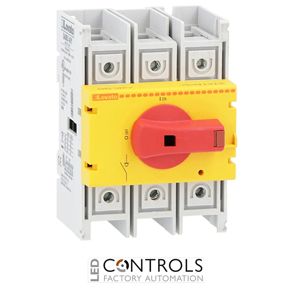 GA100ARY - 3P SWITCH 100A-DIRECT/DOOR COUPLING RED/YELLOW