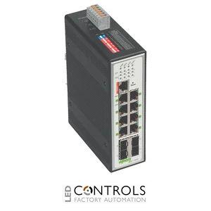 852-1505 Wago Industrial Managed Switch;8 Ports 1000Base-T;4-Slot 1000BASE-SX/LX;black metallic