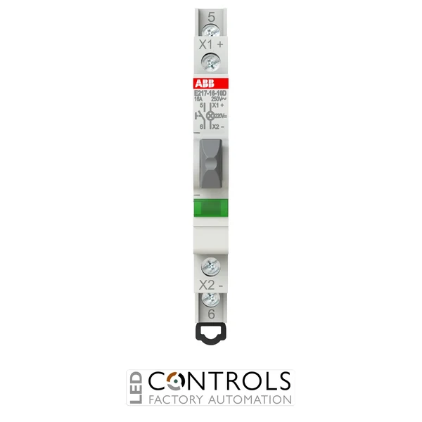 2CCA703167R0001 ABB E2171610D220 E217-16-10D220 Pushbutton 1NO 16 A Green LED