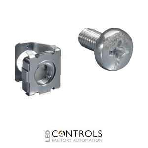 DK7000.990 Rittal Spring nuts with screws L:10mm M6 T-slot mounting angles