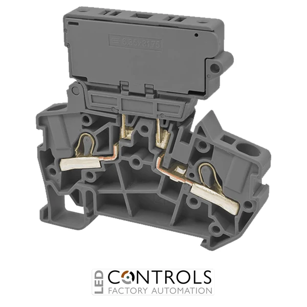 PFD2.5LD-220VACGREY IMO Push Fit Terminal 2.5mm, 24A, Double Deck
