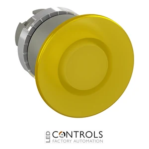 1SFA184553R9103 ABB P9MEM4GL Yellow 40 mm Illuminated Momentary Mushroom Pushbutton