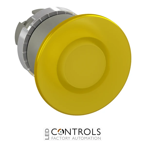 1SFA184553R9103 ABB P9MEM4GL Yellow 40 mm Illuminated Momentary Mushroom Pushbutton