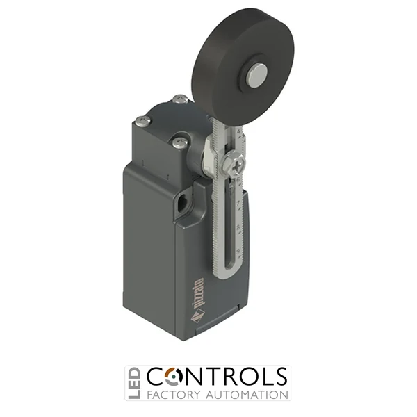 FR 656-R5 Pizzato Position switch with adjustable lever, rubber roller diameter 40 mm