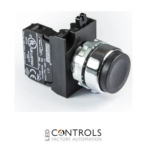 EMAS CM100HH EMAS CM EXTENDED PUSH BUTTON 1NO BLACK WITH NUT