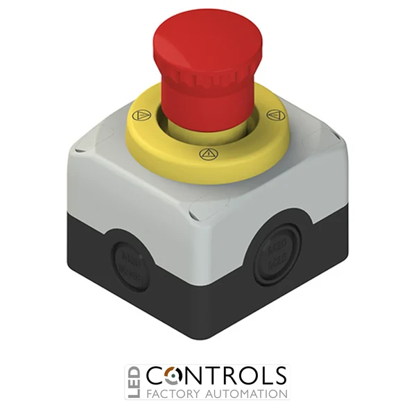 ES AC31430 Pizzato Complete unit with enclosure, emergency pushbutton, luminous disc and contacts