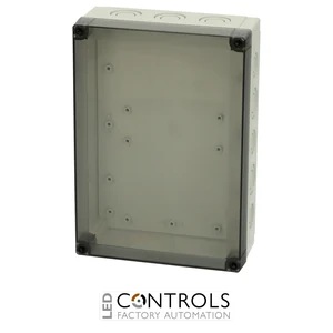 6016926 Fibox PCM 200/75 T Enclosure, Polycarbonate, metric knock-outs Smoked transparent cover