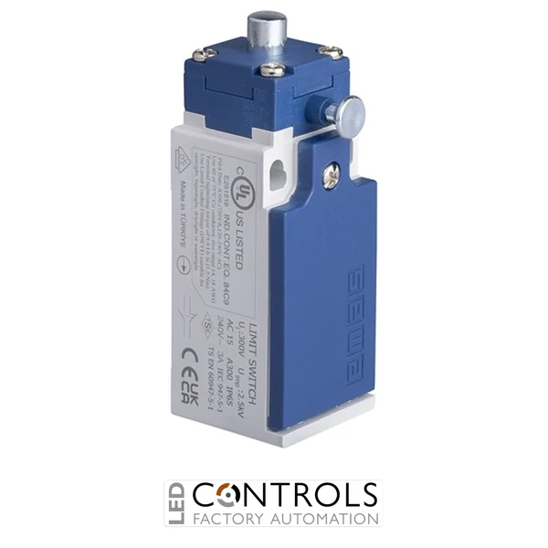 EMAS L5K13PUM211R EMAS L5 SERIES LIMIT SW. SNAP ACTION 1NC+1NO- METAL PLUNGER - RESET
