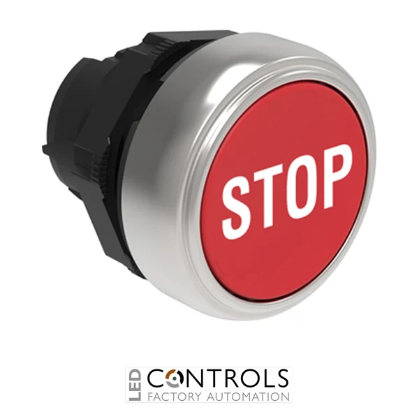LOVATO LPCB1134 RED FLUSH PUSH-BUTTON STOP