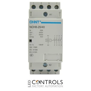 nch8-20-02 chint modular contactor 20a 2 pole 2 nc 230vac
