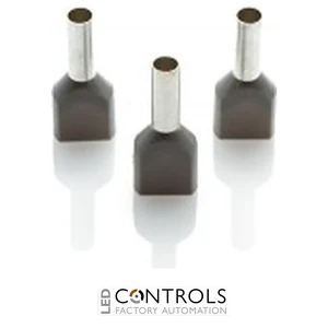 TCEF412F(1000) Partex FERRULE 4mm GREY TWIN (1000)