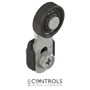 VN A00KB-V38 Pizzato Adjustable straight metal revolving lever with technopolymer roller ? 18 mm, with external metallic parts in stainless steel