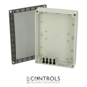 6011924 Fibox PC 200/63 HT Enclosure, Polycarbonate High base, smoked transparent cover