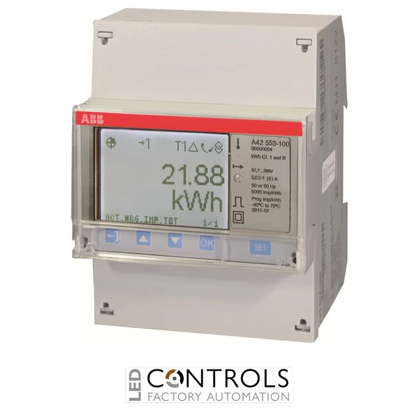 2CMA170519R1000 ABB A42 553-120 Single-Phase CT/VT Energy Meter M-Bus