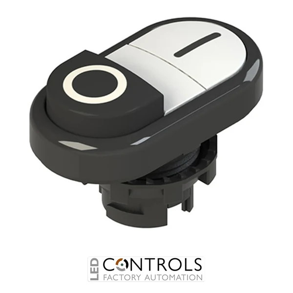 E2 1PDSL1AAAA Pizzato Double lower projecting pushbutton, with marking