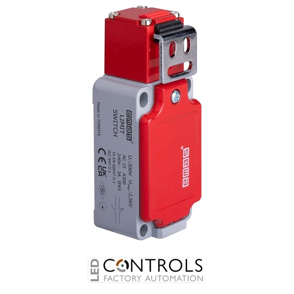 EMAS L52K13LUM321 EMAS L52 SERIES LIMIT SW. SLOW ACTION 1NC+1NO CURVED METAL KEY