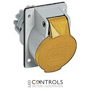 PE1644PI Ilme Panel mounted inclined socket 16amp 110 volt 4 pole IP44