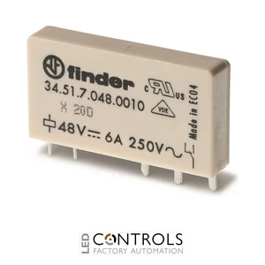 34.51.7.012.5010 Finder Electromechanical relay 1pole 6A DC 12V
