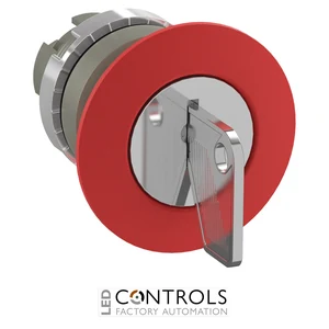 1SFA184073R9001 ABB P9MEC4RN95 Red 40 mm Key-Release Maintained Mushroom Pushbutton