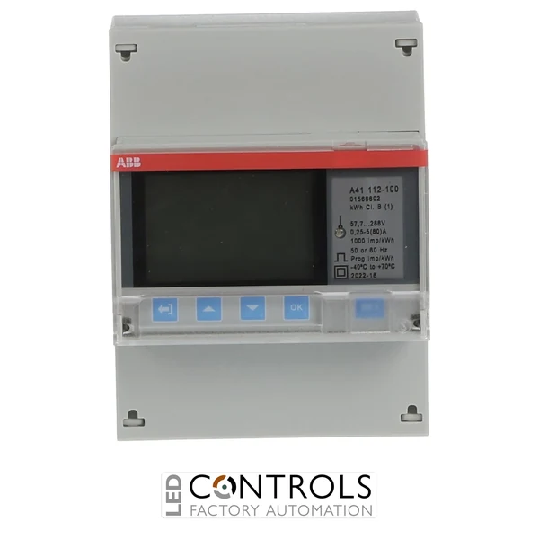 2CMA170500R1000 ABB A41 112-100 Single-Phase Direct-Connected 80 A Energy Meter with Modbus RS-485