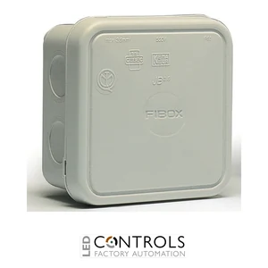 8600670 Fibox JB 2.5 G Junction box 2.5 mm², PP Integrated membranes