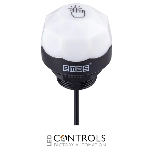 EMAS SCB30OP6NC1 EMAS CAPACITIVE TOUCH DIAMOND BUTTON M30 1M CABLE NPN NO