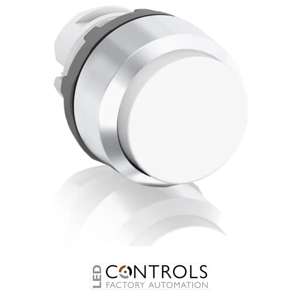 abb momentary white non-illuminated extended push button 22mm mp3-20w